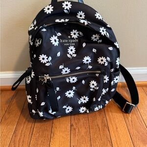 kate spade Black Floral Mini Backpack